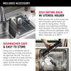 Lavabo de cocina tipo estación de trabajo con un receptáculo de acero inoxidable de 30" de montaje superior encastrado, con reborde WorkFlow™ y accesorios